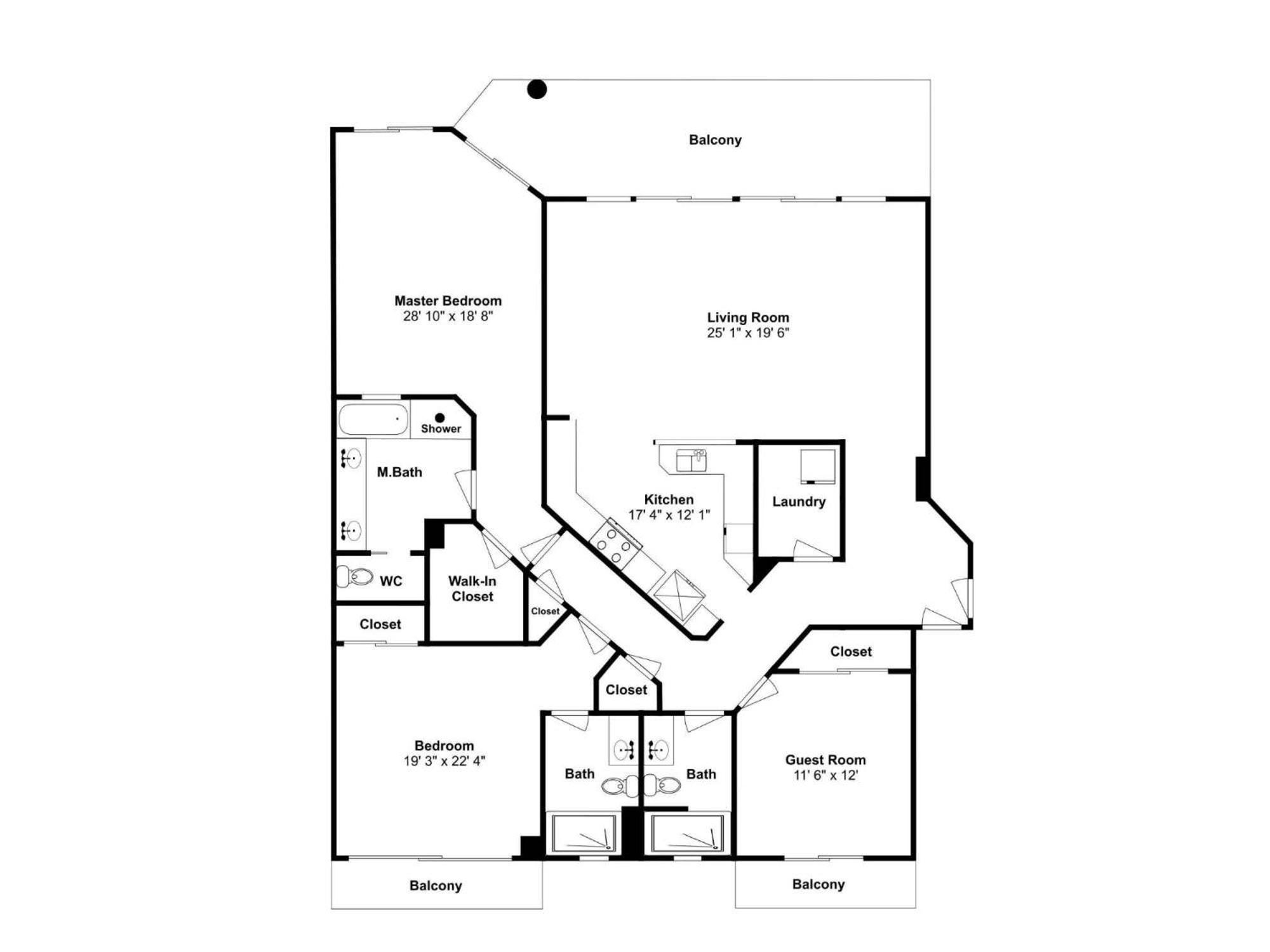 Apartment Silver Towers 1404w