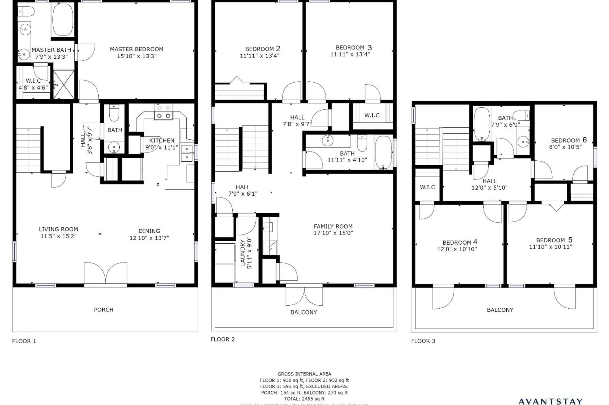 Coral By Avantstay Gorgeous Three Story W Two Balconies *