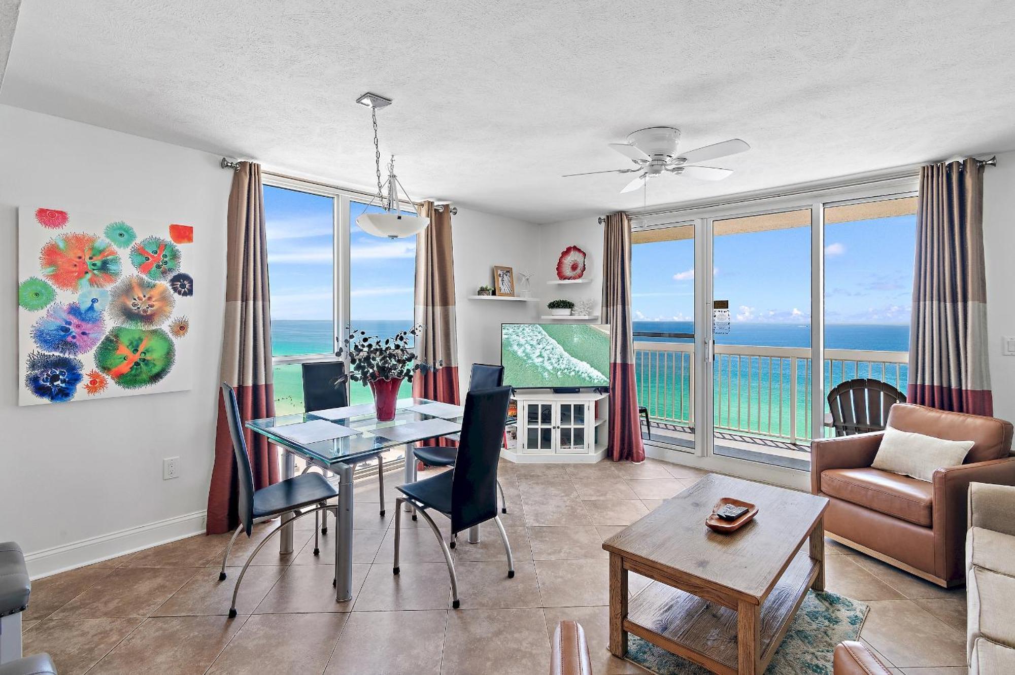 Biggest 2 Bedroom Corner Unit, 16th Flr Beachfront At Pelican